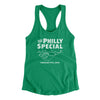 Philly Special Women's Racerback Tank-Kelly Green-Allegiant Goods Co. Vintage Sports Apparel
