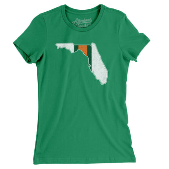 Florida Helmet Stripes Women's T-Shirt-Allegiant Goods Co. Vintage Sports Apparel