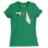 Florida Helmet Stripes Women's T-Shirt-Allegiant Goods Co. Vintage Sports Apparel