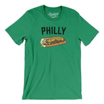 Philly Cheesesteak Men/Unisex T-Shirt-Kelly-Allegiant Goods Co. Vintage Sports Apparel