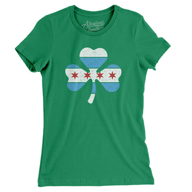 Chi-rish Shamrock Women's T-Shirt-Allegiant Goods Co. Vintage Sports Apparel