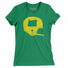 Oregon Vintage Football Helmet Women's T-Shirt-Kelly-Allegiant Goods Co. Vintage Sports Apparel