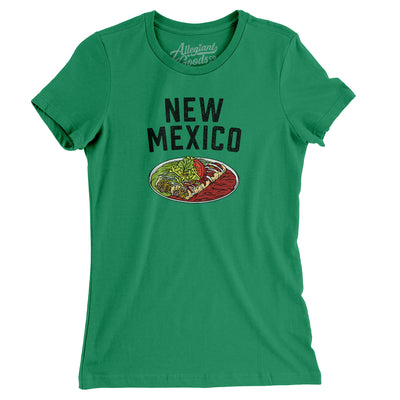New Mexico Christmas Enchiladas Women's T-Shirt-Kelly-Allegiant Goods Co. Vintage Sports Apparel
