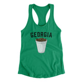 Georgia Boiled Peanuts Women's Racerback Tank-Kelly Green-Allegiant Goods Co. Vintage Sports Apparel