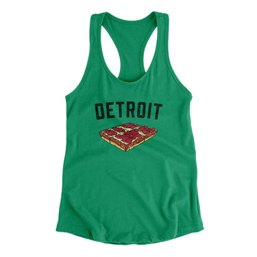 Detroit Style Pan Pizza Women's Racerback Tank-Allegiant Goods Co. Vintage Sports Apparel