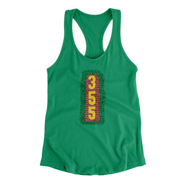 Ivy Outfield Wall Women's Racerback Tank-Kelly Green-Allegiant Goods Co. Vintage Sports Apparel