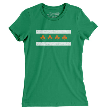 Chi-rish Flag Women's T-Shirt-Allegiant Goods Co. Vintage Sports Apparel