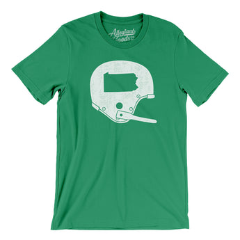Pennyslvania Vintage Football Helmet Men/Unisex T-Shirt-Allegiant Goods Co. Vintage Sports Apparel