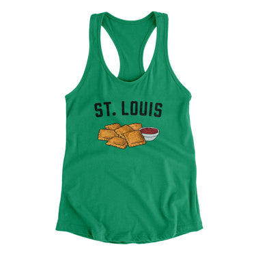 St. Louis Toasted Ravioli Women's Racerback Tank-Allegiant Goods Co. Vintage Sports Apparel