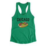Chicago Style Hot Dog Women's Racerback Tank-Allegiant Goods Co. Vintage Sports Apparel