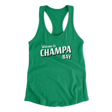 Champa Bay Women's Racerback Tank-Allegiant Goods Co. Vintage Sports Apparel