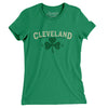 Cleveland Ohio St Patrick's Day Women's T-Shirt-Kelly-Allegiant Goods Co. Vintage Sports Apparel