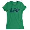 Buffalo Blues Baseball Women's T-Shirt-Kelly-Allegiant Goods Co. Vintage Sports Apparel