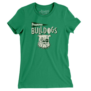 Philadelphia Bulldogs Football Women's T-Shirt-Allegiant Goods Co. Vintage Sports Apparel