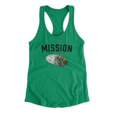 Mission Burrito Women's Racerback Tank-Allegiant Goods Co. Vintage Sports Apparel