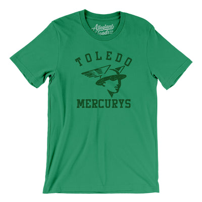 Toledo Mercurys Hockey Men/Unisex T-Shirt-Kelly-Allegiant Goods Co. Vintage Sports Apparel