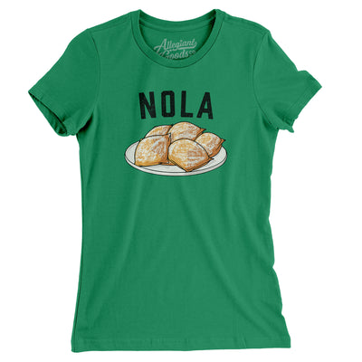 New Orleans Beignets Women's T-Shirt-Kelly-Allegiant Goods Co. Vintage Sports Apparel