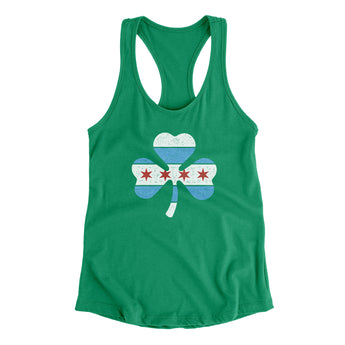 Chi-rish Shamrock Women's Racerback Tank-Allegiant Goods Co. Vintage Sports Apparel