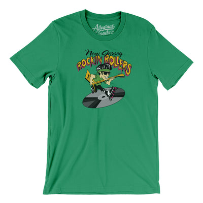 New Jersey Rockin' Rollers Roller Hockey Men/Unisex T-Shirt-Kelly-Allegiant Goods Co. Vintage Sports Apparel