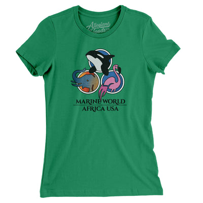 Marine World/ Africa USA Amusement Park Women's T-Shirt-Kelly-Allegiant Goods Co. Vintage Sports Apparel
