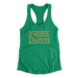 Golden Domers Women's Racerback Tank-Allegiant Goods Co. Vintage Sports Apparel
