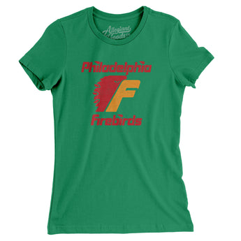 Philadelphia Firebirds Hockey Women's T-Shirt-Allegiant Goods Co. Vintage Sports Apparel