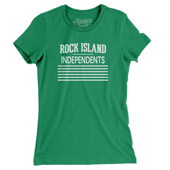 Rock Island Independents Football Women's T-Shirt-Allegiant Goods Co. Vintage Sports Apparel