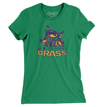 New Orleans Brass Hockey Women's T-Shirt-Allegiant Goods Co. Vintage Sports Apparel
