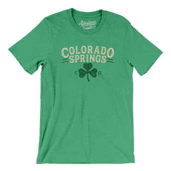Colorado Springs Colorado St Patricks Day Men/Unisex T-Shirt-Allegiant Goods Co. Vintage Sports Apparel