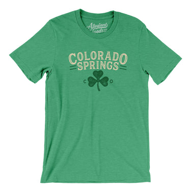 Colorado Springs Colorado St Patricks Day Men/Unisex T-Shirt-Allegiant Goods Co. Vintage Sports Apparel