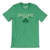 Salt Lake City Utah St Patrick's Day Men/Unisex T-Shirt-Heather Kelly-Allegiant Goods Co. Vintage Sports Apparel