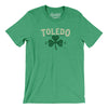 Toledo Ohio St Patrick's Day Men/Unisex T-Shirt-Heather Kelly-Allegiant Goods Co. Vintage Sports Apparel