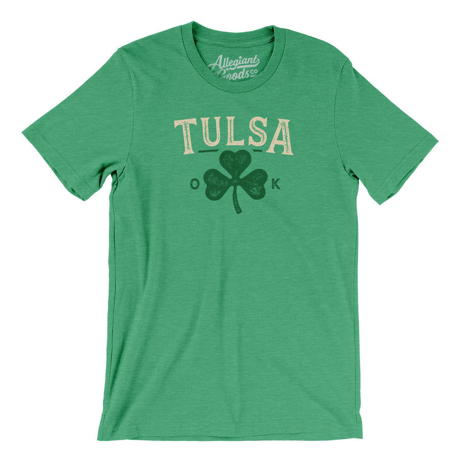 Tulsa Oklahoma St Patrick's Day Men/Unisex T-Shirt, Heather Kelly / L