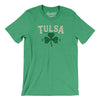 Tulsa Oklahoma St Patrick's Day Men/Unisex T-Shirt-Heather Kelly-Allegiant Goods Co. Vintage Sports Apparel