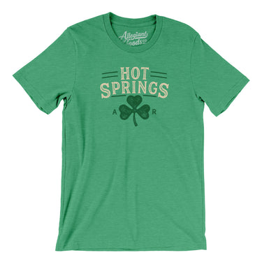 Hot Springs Arkansas St Patrick's Day Men/Unisex T-Shirt-Allegiant Goods Co. Vintage Sports Apparel