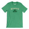 Memphis Tennessee St Patrick's Day Men/Unisex T-Shirt-Heather Kelly-Allegiant Goods Co. Vintage Sports Apparel