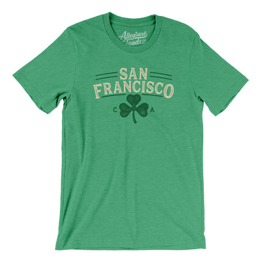San Francisco California St Patrick's Day Men/Unisex T-Shirt-Allegiant Goods Co. Vintage Sports Apparel