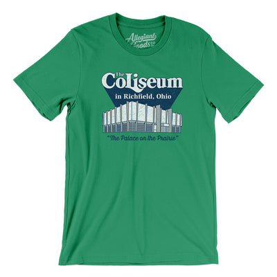 Richfield Ohio Coliseum Men/Unisex T-Shirt-Kelly-Allegiant Goods Co. Vintage Sports Apparel
