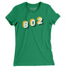 Vermont 802 Area Code Women's T-Shirt-Kelly-Allegiant Goods Co. Vintage Sports Apparel
