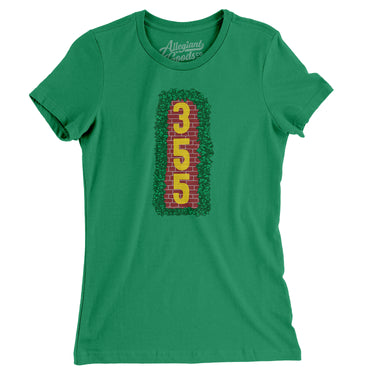 Ivy Outfield Wall Women's T-Shirt-Kelly-Allegiant Goods Co. Vintage Sports Apparel