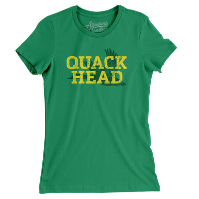 Quack Head Women's T-Shirt-Kelly-Allegiant Goods Co. Vintage Sports Apparel