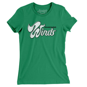 Chicago Winds Football Women's T-Shirt-Allegiant Goods Co. Vintage Sports Apparel