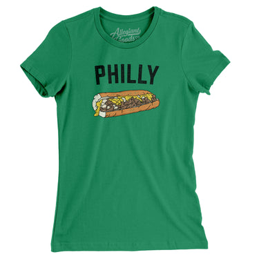 Philly Cheesesteak Women's T-Shirt-Allegiant Goods Co. Vintage Sports Apparel