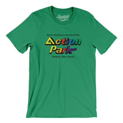 Action Park Amusement Park Men/Unisex T-Shirt-Kelly-Allegiant Goods Co. Vintage Sports Apparel
