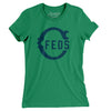 Chicago Feds Baseball Women's T-Shirt-Kelly-Allegiant Goods Co. Vintage Sports Apparel