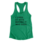 I Liked St. Petersburg Before It Was Cool Women's Racerback Tank-Allegiant Goods Co. Vintage Sports Apparel