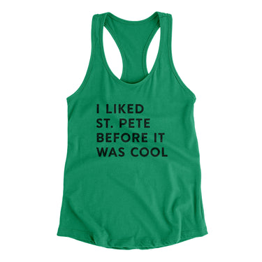 I Liked St. Petersburg Before It Was Cool Women's Racerback Tank-Allegiant Goods Co. Vintage Sports Apparel