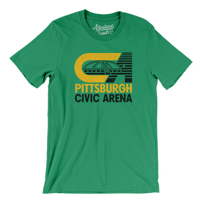 Pittsburgh Civic Arena Men/Unisex T-Shirt-Kelly-Allegiant Goods Co. Vintage Sports Apparel