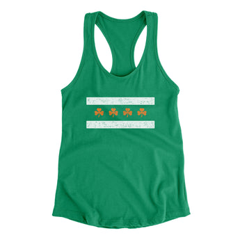 Chi-rish Flag Women's Racerback Tank-Allegiant Goods Co. Vintage Sports Apparel