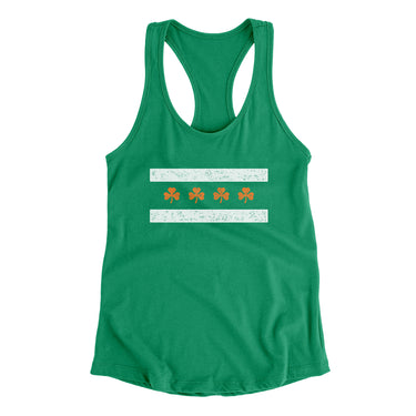 Chi-rish Flag Women's Racerback Tank-Allegiant Goods Co. Vintage Sports Apparel